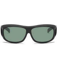 Wrap Polarized Sunglasses Around Glasses Driving - Green - CH18QYLDRZ8 $15.80