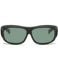 Wrap Polarized Sunglasses Around Glasses Driving - Green - CH18QYLDRZ8 $15.80