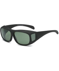 Wrap Polarized Sunglasses Around Glasses Driving - Green - CH18QYLDRZ8 $15.80