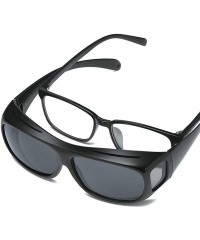 Wrap Polarized Sunglasses Around Glasses Driving - Green - CH18QYLDRZ8 $15.80