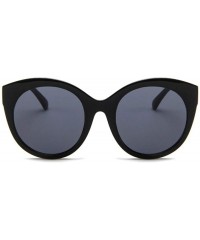 Goggle Vintage Pink Cat Eye Sunglasses Women Fashion Mirror Cateye Round Sun Glasses Shades UV400 - Leopard - CV1985C8GZ4 $19.15