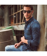 Rectangular Firenze Style Designed in Italy Polarized Lense 100% UV Protection Special Film - Shine Black - CU18UEO6I4Y $14.57