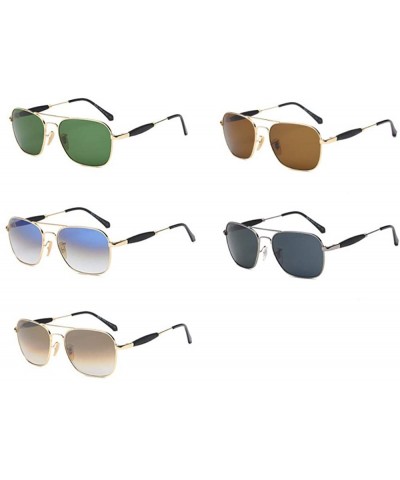 Aviator Classic square sunglasses - sunglasses - glass lenses - retro driver's glasses - pilot's toad glasses - A - CV18QO3TG...
