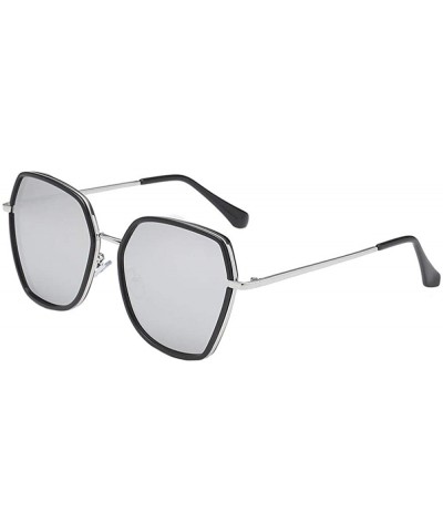 Square Trend Sunglasses Big Box Square Thin Face Sunglasses Men And Women With The Same Fashion Street Glasses - C118X5R0TX3 ...