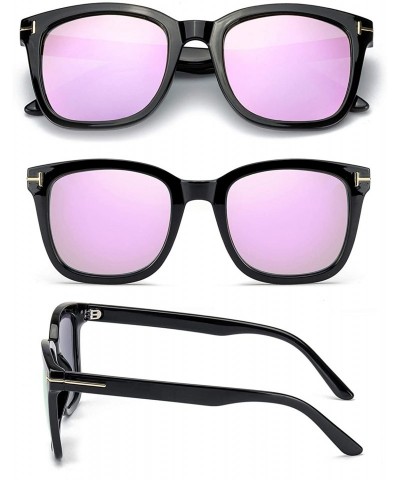 Round Fashion Sunglasses for Women Polarized Driving Anti Glare 100% UV Protection Stylish Design - CL18XMOGTO5 $27.29