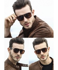 Oversized Ultra Light Men's Polarized Sunglasses Pilot for Men & Women Classic Style for Traveling Driving - C618968WLAR $11.90