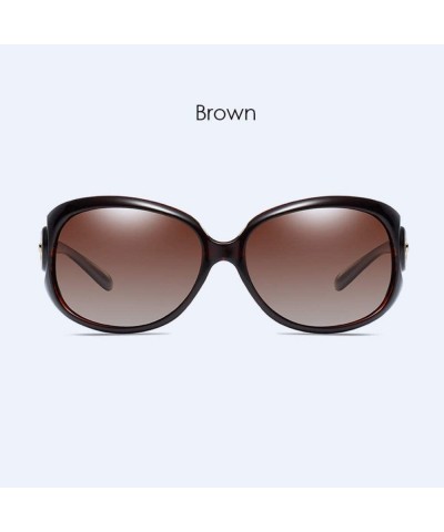 Oversized Classic Polarized Sunglasses for Women Antiglare Ultraviolet Driving - B - CN18Q88UEZM $47.78