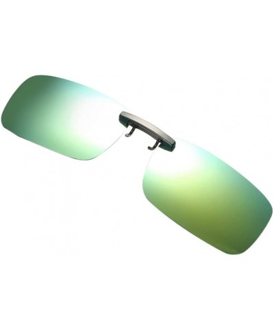 Sport Fashion Sunglaess - Detachable Night Vision Lens Driving Metal Polarized Clip On Glasses Sunglasses - Gold - C118RZOI75...