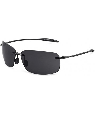 Semi-rimless Classic Sports Sunglasses Men Women Male Driving Golf Rectangle Rimless Ultralight Frame Sun Glasses UV400 - C51...