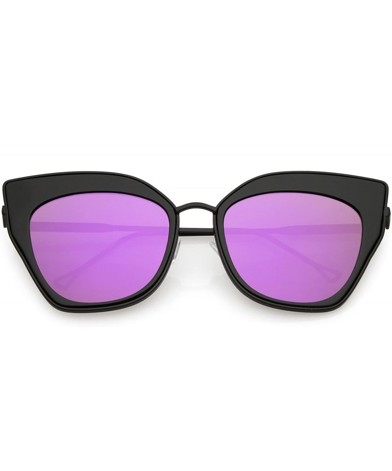 Square Metal Cat Eye Sunglasses