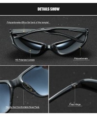 Sport Men Sport Sunglasses Polarized Women UV 400 Protection 65MM Baseball Fashion Style Driving - Black Grey - C4193I2M67H $...