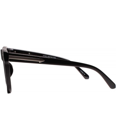 Aviator Retro Stylish 90s 00s Hip Hop Dope Night Clubbing Square Sunglasses - Chrome - CC18YYGZY49 $23.62
