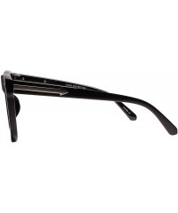 Aviator Retro Stylish 90s 00s Hip Hop Dope Night Clubbing Square Sunglasses - Chrome - CC18YYGZY49 $23.62