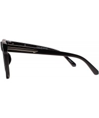 Aviator Retro Stylish 90s 00s Hip Hop Dope Night Clubbing Square Sunglasses - Chrome - CC18YYGZY49 $13.23