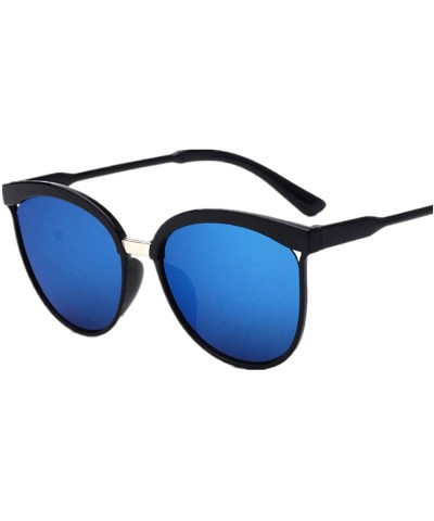Round Sunglasses Polarized Mirrored Military - C - CA197RQ6KQC $15.58