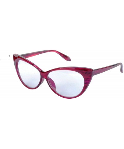 Cat Eye Clear Lens Classic Cat Eye Glasses - Purple - CH199XISQ0A $12.10