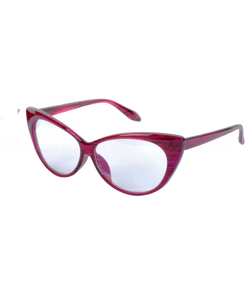 Cat Eye Clear Lens Classic Cat Eye Glasses - Purple - CH199XISQ0A $12.10