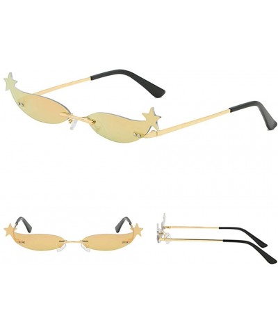 Oversized Steampunk Sunglasses for Women Men UV Protection Fashion Design Tinted Lenses Eyewear Outdoor Sports Sun Glass - CI...