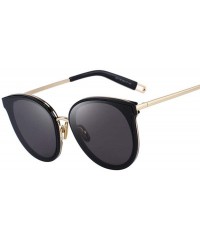 Aviator DESIGN Women Classic Fashion Cat Eye Sunglasses 100% UV Protection C01 Black - C03 Red - CU18XGEGUO2 $18.71
