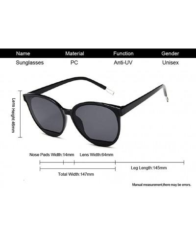 Oversized Cat Eye Sunglasses For Women-Polarized OVERSIZED Shade Glasses-Fashion Vintage - G - C71905ZKKM0 $19.85