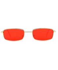 Semi-rimless Personality Women's Jelly Sunshade Sunglasses Integrated Candy Color Glasses Frame Trend Sunglasses Eyewear - Re...