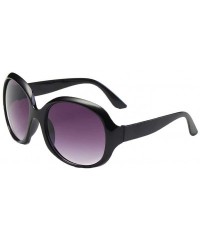 Cat Eye Oversized Sunglasses Vintage Plastic Fashion - Black - C118RZZQCRS $7.18
