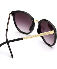 Round Round Glasses Oversized Sunglasses Women Brand Designer Luxury Womens Eyeglasses Big - 3 - C818W5EN97X $27.71