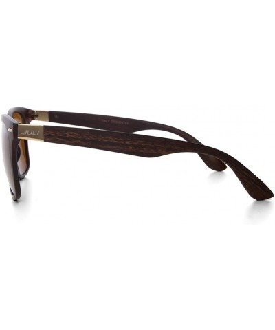 Wrap Coating Eye Men Wood Bamboo Women Printed Wrap 52MM Sunglasses - C9 No Logo - CJ18M3NRNRQ $26.34