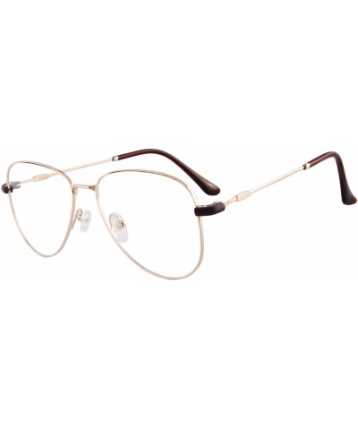 Goggle Anti Blue Light Hyperopia Glasses with Polarized Clip-on Sunglasses-LH3039 - C2 Gold - CJ18UDTLQ94 $59.51