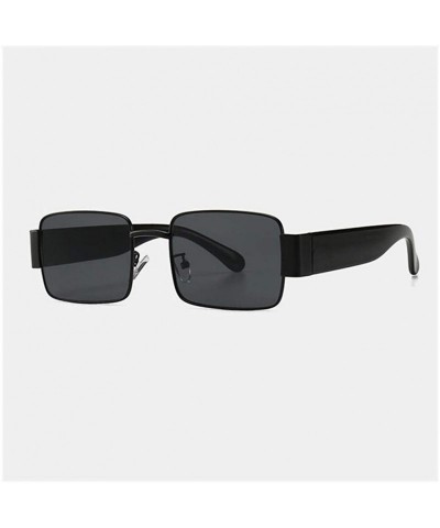 Square Square Polarized Sunglasses for Men Womans UV400 - C6 Blcak Gray - CG198EA9CU3 $25.33