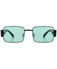 Square Square Polarized Sunglasses for Men Womans UV400 - C6 Blcak Gray - CG198EA9CU3 $13.00