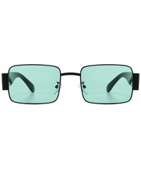 Square Square Polarized Sunglasses for Men Womans UV400 - C6 Blcak Gray - CG198EA9CU3 $13.00