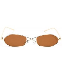 Aviator 2019 new sunglasses - women's sunglasses fashion small box sunglasses - B - CV18S70C2EY $77.34