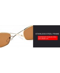 Aviator 2019 new sunglasses - women's sunglasses fashion small box sunglasses - B - CV18S70C2EY $77.34