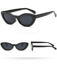 Sport Women Men Sunglasses-Retro Cat Eye Panelled Sunglasses Eyewear - B - CK18GE3E8LR $9.90