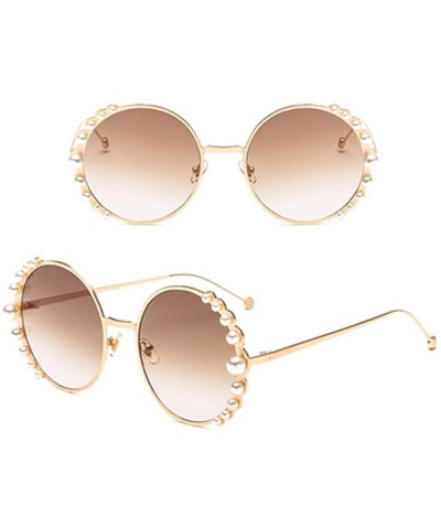 Wayfarer Sunglasses Eyewear for Women Polarized Mirrored UV Protection Oversized Cat Eye Wayfarer - Brown - C318H0E0KUI $35.45