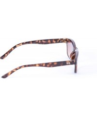 Rectangular The Intellect" Reading Sunglasses - Unisex Full Lens Sun Readers (non bifocal) - Tortoise - C81256T7FSB $13.81