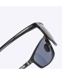 Square Men's Polarized Sunglasses Retro Square Brand Design Outdoor Sports Glasses Sunglasses HD Resin Lenses / UV400-03 - CD...