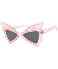 Oversized Vintage Sunglasses Fashion Oversized - D - CT190HA08A3 $9.12