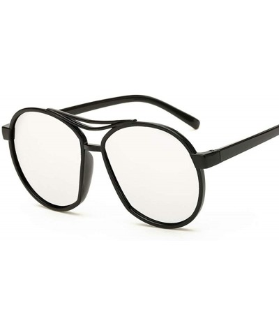 Goggle Sunglasses Color Film Men's Sunglasses Large Frame Fashion Sunglasses For Men And Women - CU18TMQX5KN $11.48