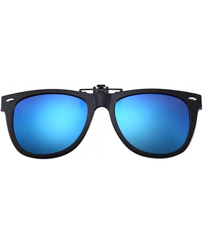 Round Unisex Polarized Sunglasses for Men and Women Classic Retro UV400 Mirror Lens Sun Glasses Eyewear - Blue - CS1908RI7CI ...