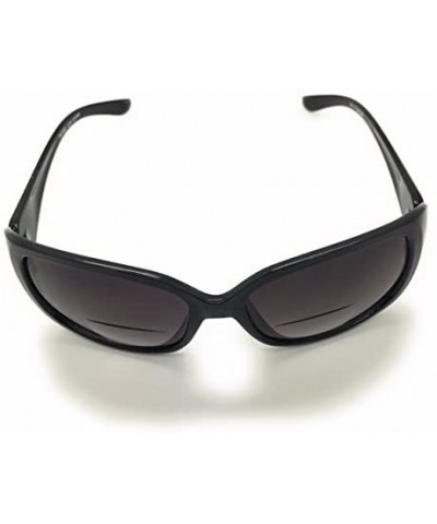 Rectangular Sun Readers Classic Jackie O Bifocal Sunglasses for Women - Black - CA188KO0Z5H $14.25