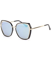 Aviator Sunglasses Hollow Film Sunglasses Women's Polarizing Sunglasses - D - CT18QO9DZMW $29.88