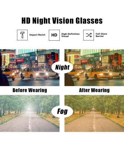 Round Night-driving Glasses for Men Women - Anti-Glare Polarized Yellow Lens Night-vision Glasses for Driving - CT18UYCM3GR $...