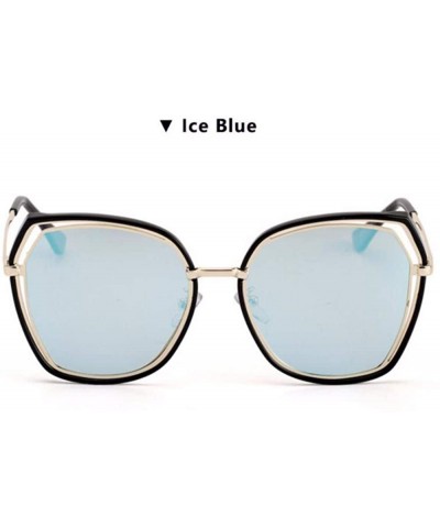 Aviator Sunglasses Hollow Film Sunglasses Women's Polarizing Sunglasses - D - CT18QO9DZMW $29.88