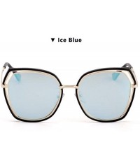 Aviator Sunglasses Hollow Film Sunglasses Women's Polarizing Sunglasses - D - CT18QO9DZMW $29.88