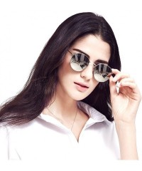 Round Classic Retro Metal Frame Round Circle Mirrored Sunglasses Men Women Glasses 3447 - Silver Glass - CC12EWYMPOF $15.86