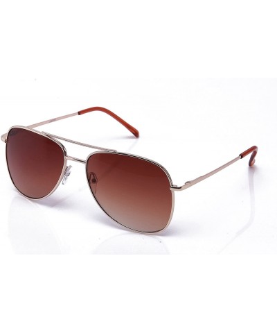 Aviator Aviator Classic Fashion Metal Sunglasses - Gold - CW11CHGAXPX $11.55
