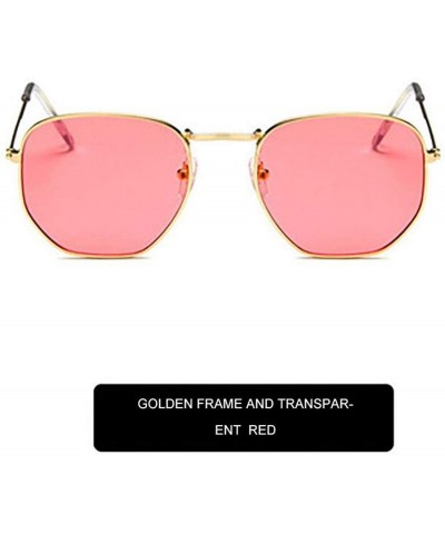 Goggle Sunglasses Women Classic Small Square Frame Alloy Glasses 2020 New Style Retro - As Shown1 - CS199CMU9I8 $50.20