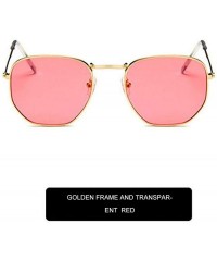 Goggle Sunglasses Women Classic Small Square Frame Alloy Glasses 2020 New Style Retro - As Shown1 - CS199CMU9I8 $50.87